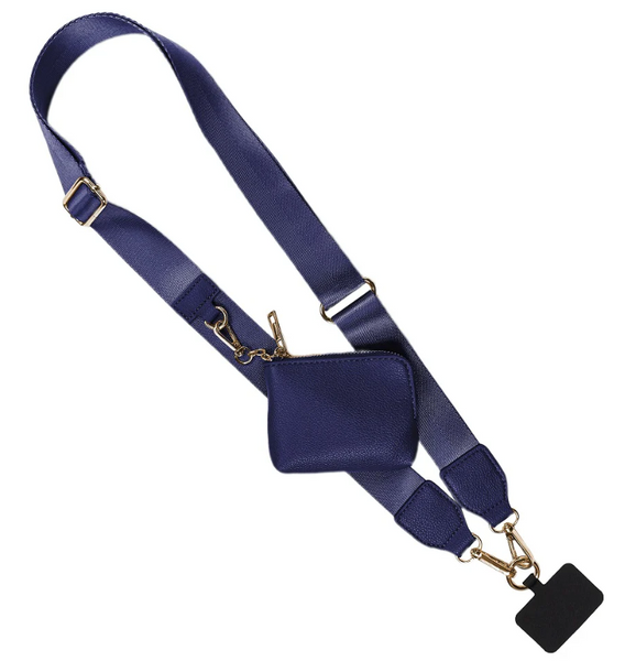 Clip/Go Solid Color Strap W/ Zipper Pouch (multiple colors)