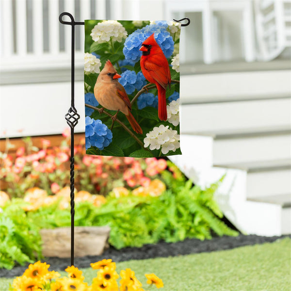 Cardinal Couple Among Hydrangeas Collection