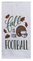 Fall For Football Embroidered Towel