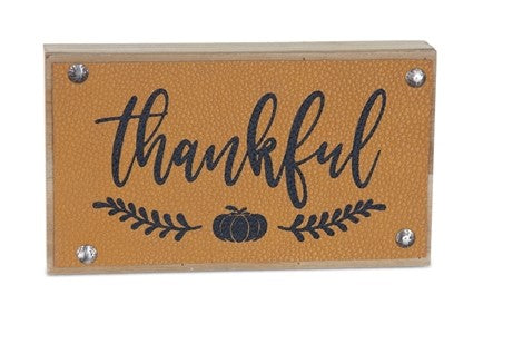Thankful Block Sign (multiple styles)