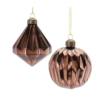 Brown Glass Ornament