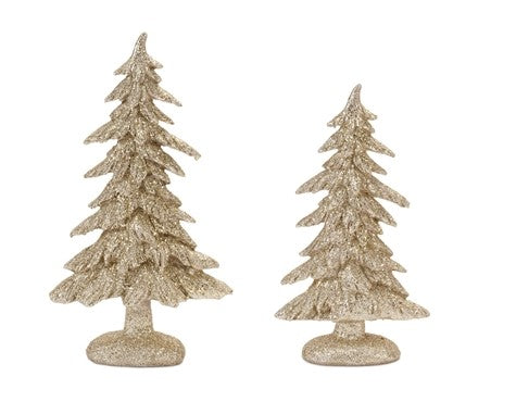 Glitter Gold Resin Tree