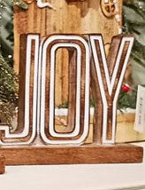 Wooden Christmas Message