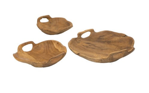 Teak Bowl with Handle