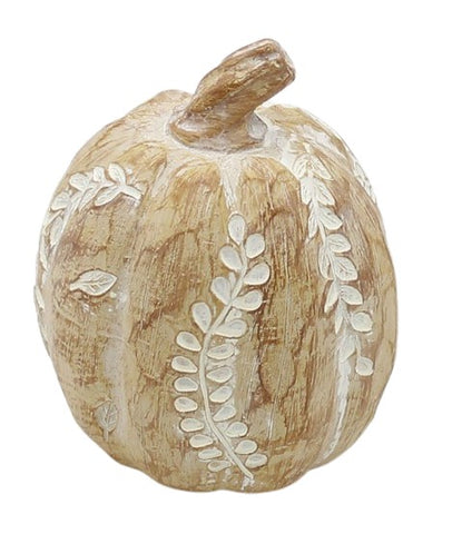 Leaf Engraved Pumpkin (TWO STYLES)