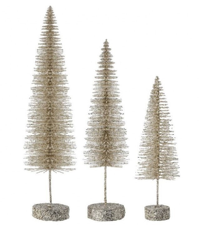 Champagne Bristle Tree THREE SIZES
