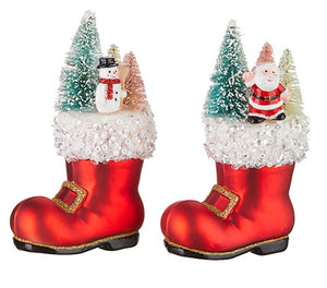 Santa's Boot Ornament TWO STYLES
