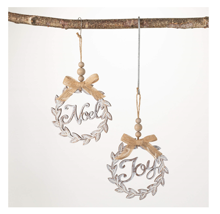 Wood Wreath Ornament