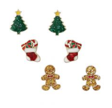 Earrings-Gingerbr/Tree/Stocking