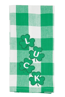 Four Leaf Clover Check Towel