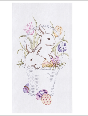 Bunny Basket Towel