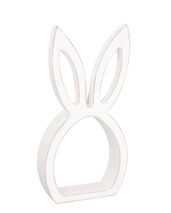 White Bunny Head Cutout Sm