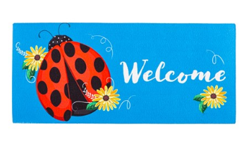 Ladybug Welcome Sassafras Mat