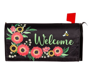 Welcome Wreath Mailbox Cover