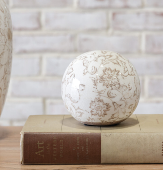 Beige Heirloom Deco Ball