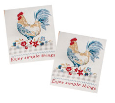 Countryside Rooster 2PK Fun Cloth