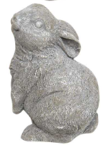 Gray Resin Bunny