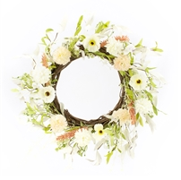Carnation and Persian Buttercup Wreath