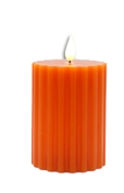 Apricot Ridged LED Pillar (2 sizes available)