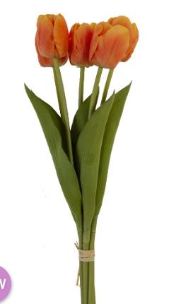 REAL TOUCH TULIP BUNDLE x5 (Multiple Colors Available)