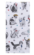 Pet Lovers Dual Purpose Towel /Cats