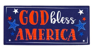 Patriotic God Bless America Mat