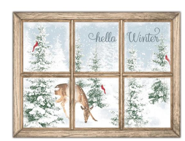 HELLO WINTER WINDOW SIGN