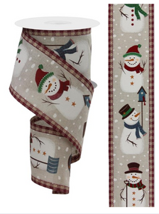 RUSTIC SNOWMAN/GINGHAM