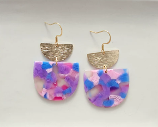 Harper Earrings - Cotton Candy