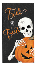 Trick or Treat Skeleton Dual Purpose Terry Towel