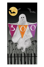 Boo Ghost Dual Purpose Terry Towel