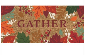 Gather Fall Leaves Sass Mat