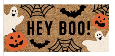 Hey Boo Halloween Sass Mat