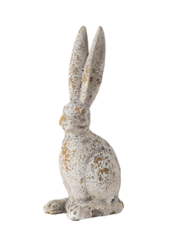 Rabbit Distressed Table Decor