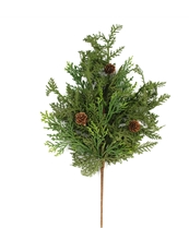 Cedar & Pinecone Bush - real touch