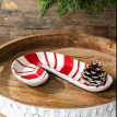 CERAMIC CANDY CANE PLATE