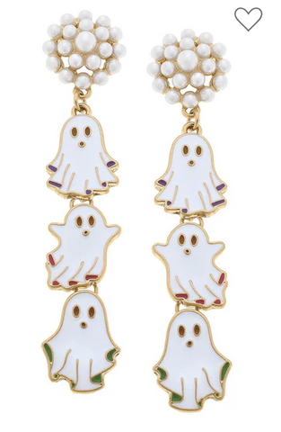 Halloween Enamel Triple Ghost