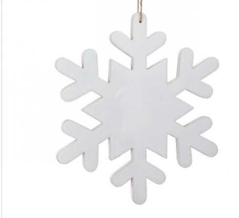 ENAMEL SNOWFLAKE