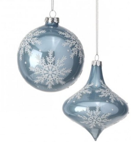 SNOWFLAKE ORNAMENT-BLUE