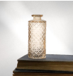 DIAMOND PATTERN GLASS BOTTLE