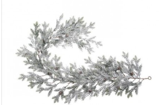 NEW ENGLAND SPRUCE W/CONE GARLAND
