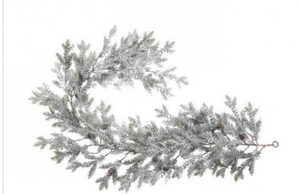 NEW ENGLAND SPRUCE W/CONE GARLAND