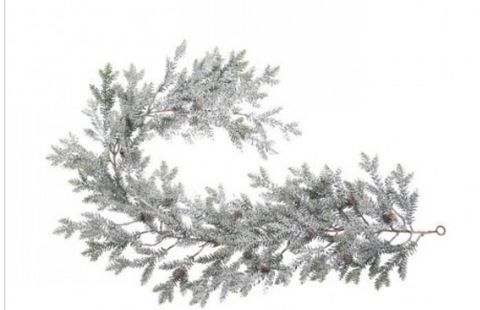 NEW ENGLAND SPRUCE W/CONE GARLAND