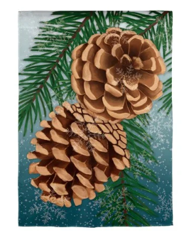 Winter Pine Cone Suede GF