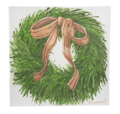 Cedar Wreath Canvas