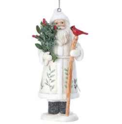 RSN SANTA W/BERRIES ORNAMENT