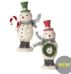 PULP VILLAGE SNOWMEN W/TINSEL