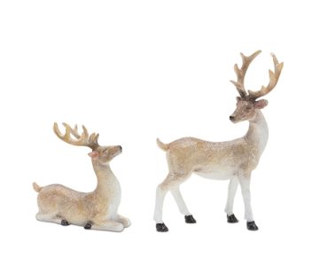 Brown Resin Winter Deer