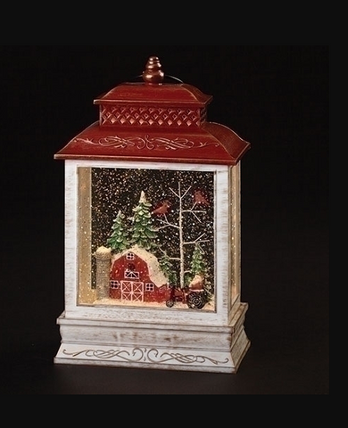 FARMER W/ TRACTOR LANTERN