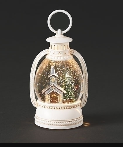 LIGHTED CHURCH MINI LANTERN